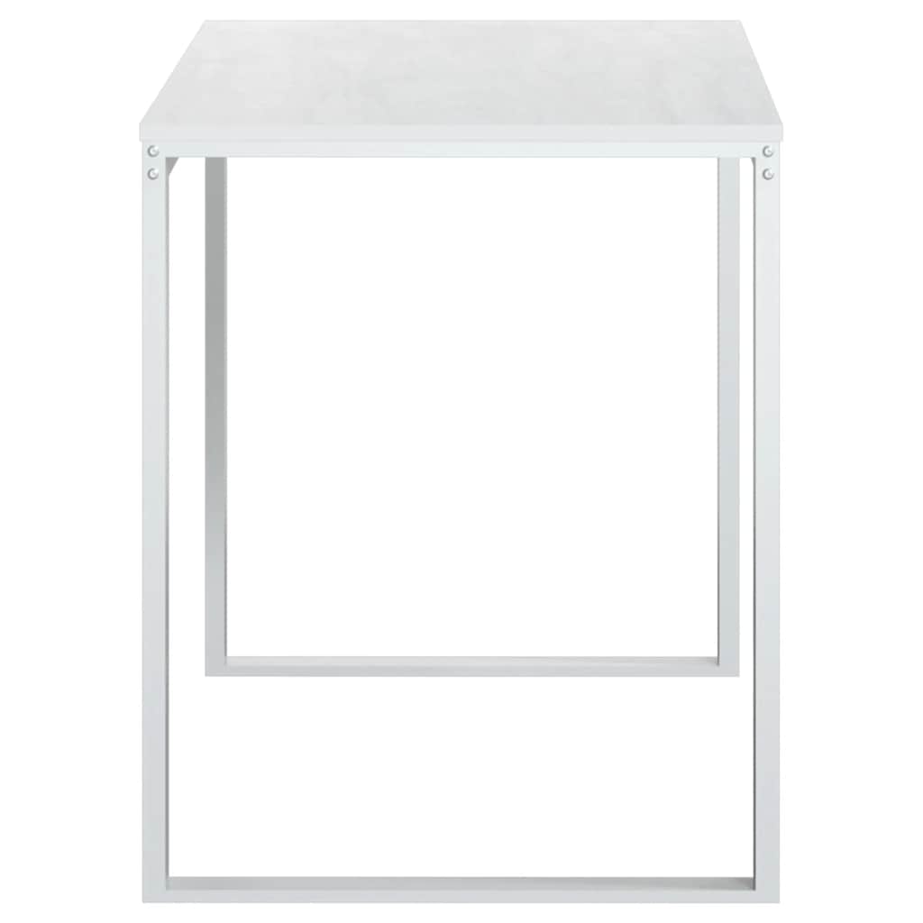 Bureau informatique blanc 110x60x73 cm Bois d'ingénierie