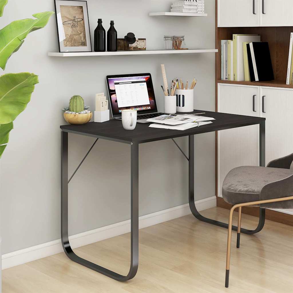 Computer Desk Black 110x60x73 cm Wood Composite