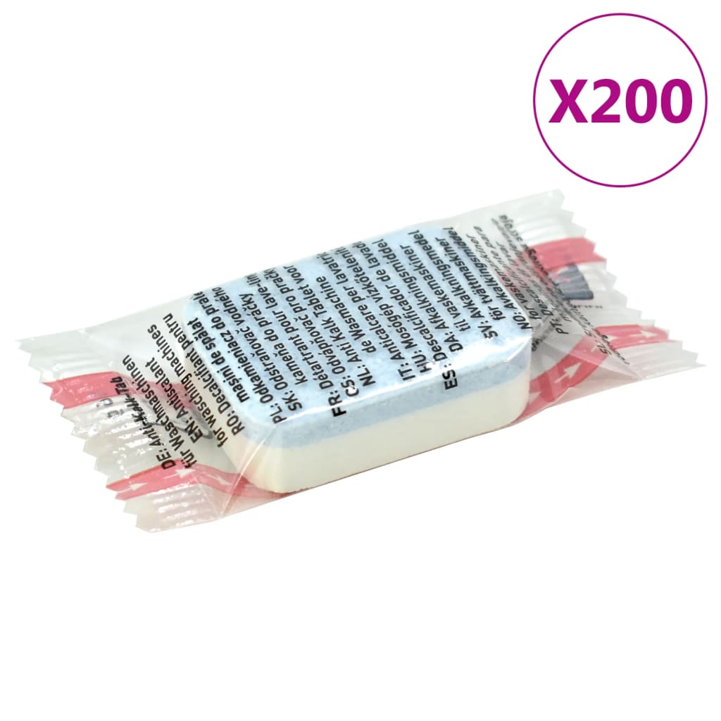 Waschmaschinen-Tabs 200 St. Verhindern Kalk und Schmutz
