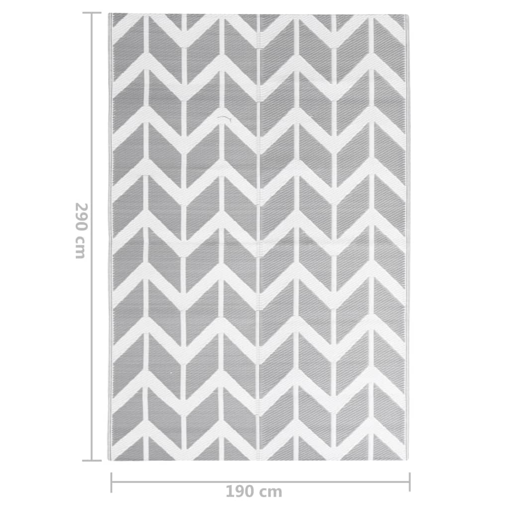 Outdoor-Teppich ARAKIL Grau 190x290 cm PP