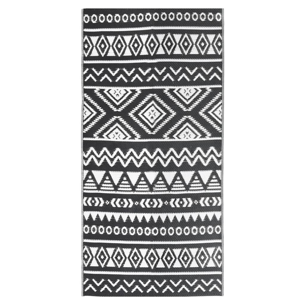 Outdoor-Teppich ARAKIL Schwarz 80x150 cm PP