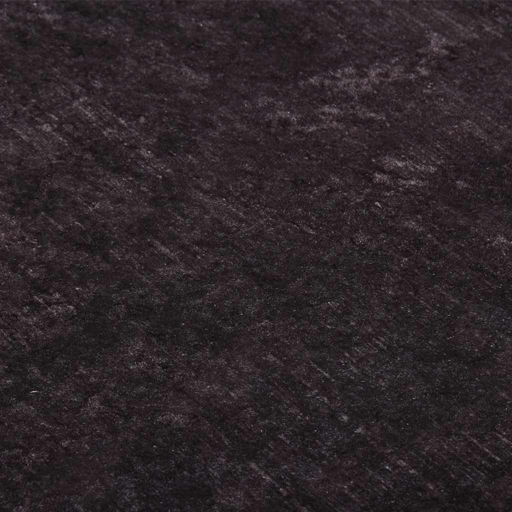 Tapis lavable noir et doré 160x230 cm antidérapant