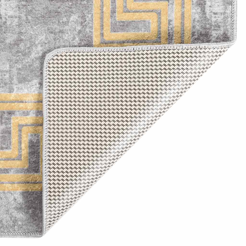 Washable Carpet Grey 120x180 cm Non-slip