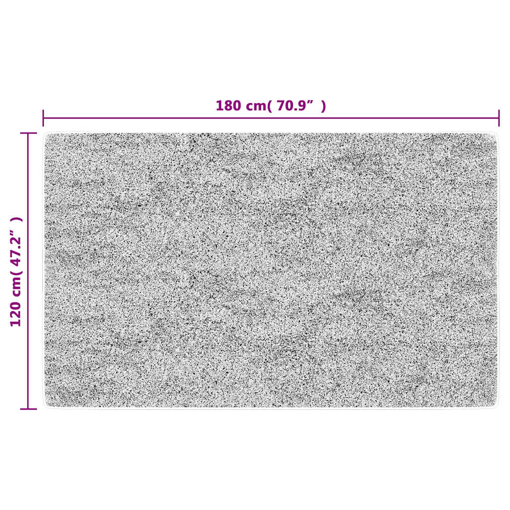 Washable Carpet Grey 120x180 cm Non-slip