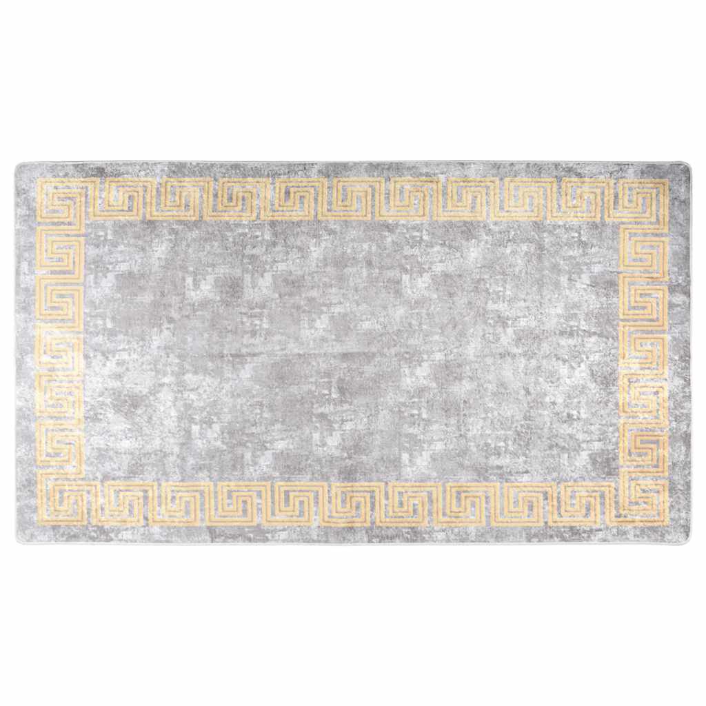 Tapis Lavable Gris 190x300 cm Antidérapant