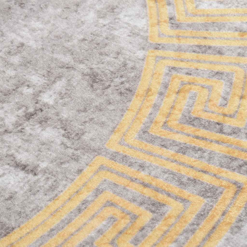 Washable Rug Grey φ120 cm Non-Slip