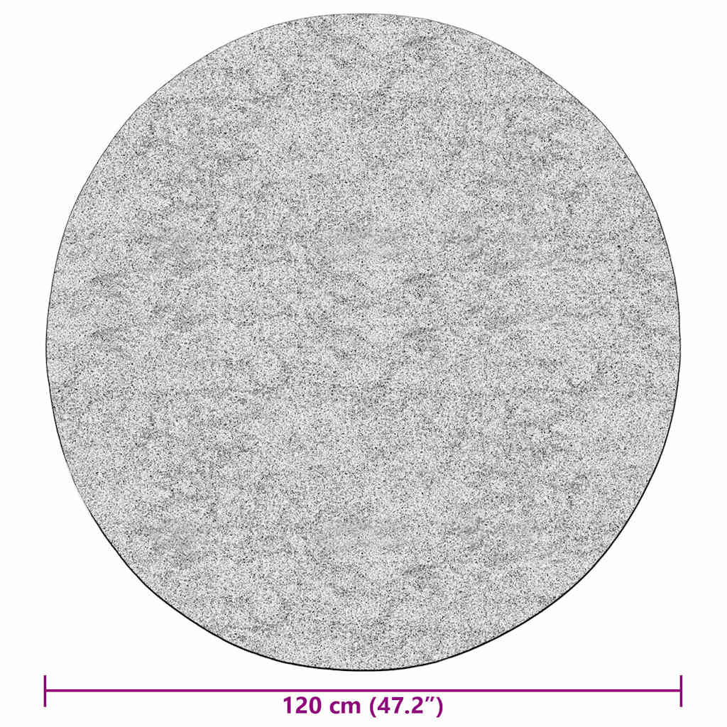 Washable Rug Grey φ120 cm Non-Slip