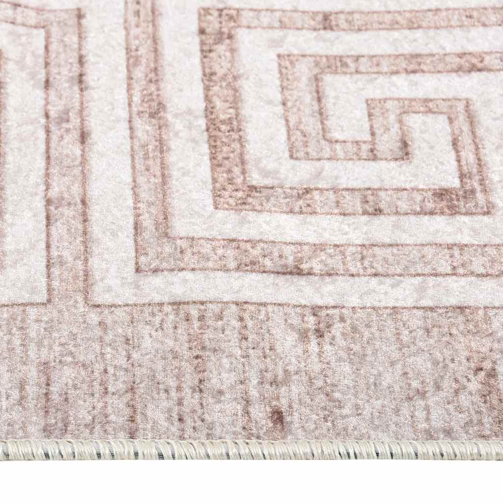 Tapis lavable 80x150 cm beige antidérapant