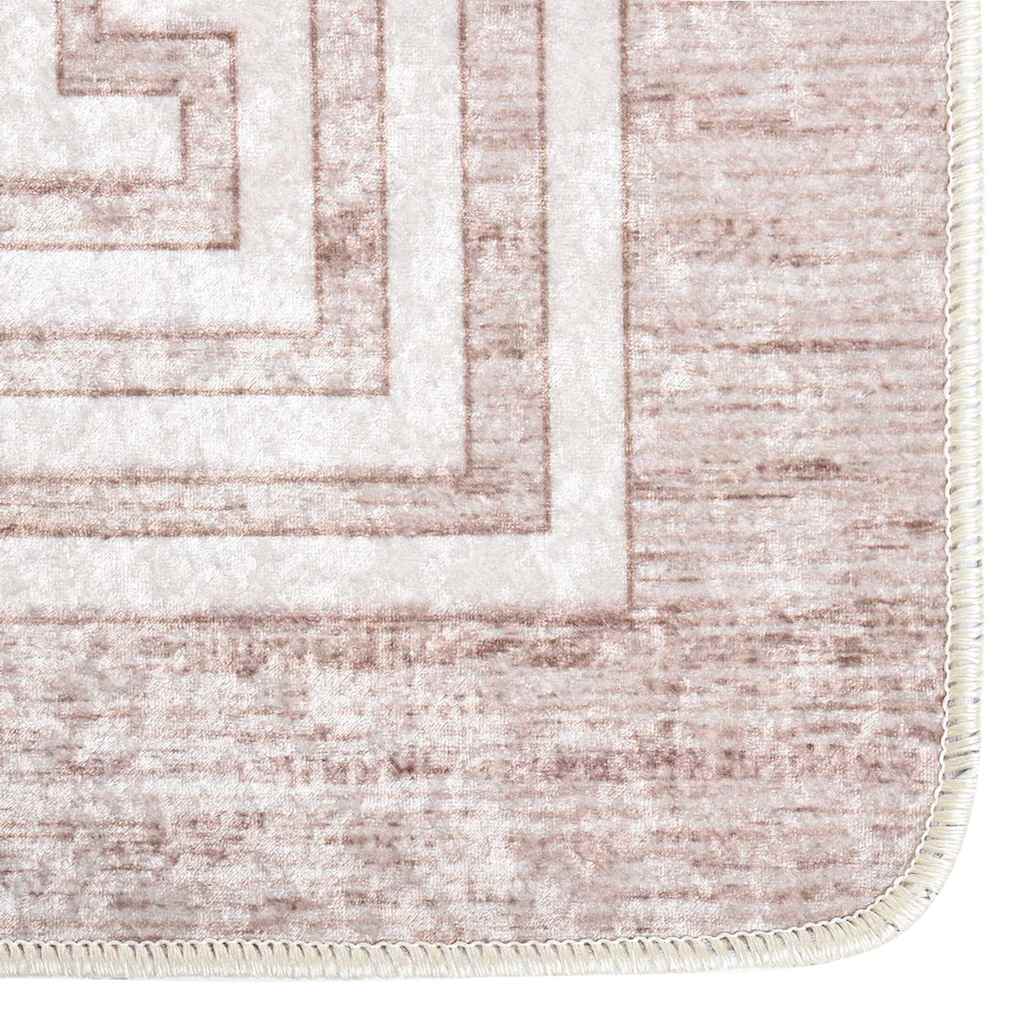 Tapis lavable 80x150 cm beige antidérapant