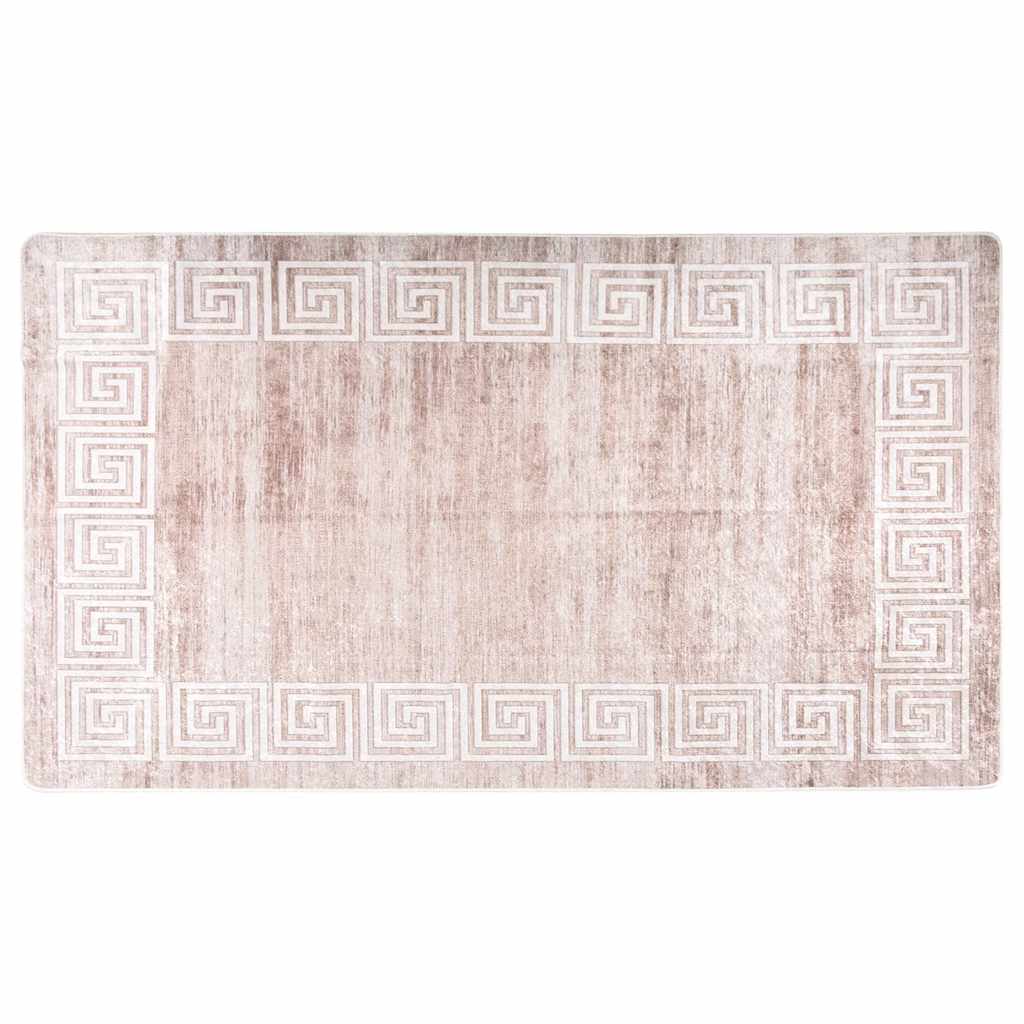 Tapis Lavable Beige 190x300 cm Antidérapant