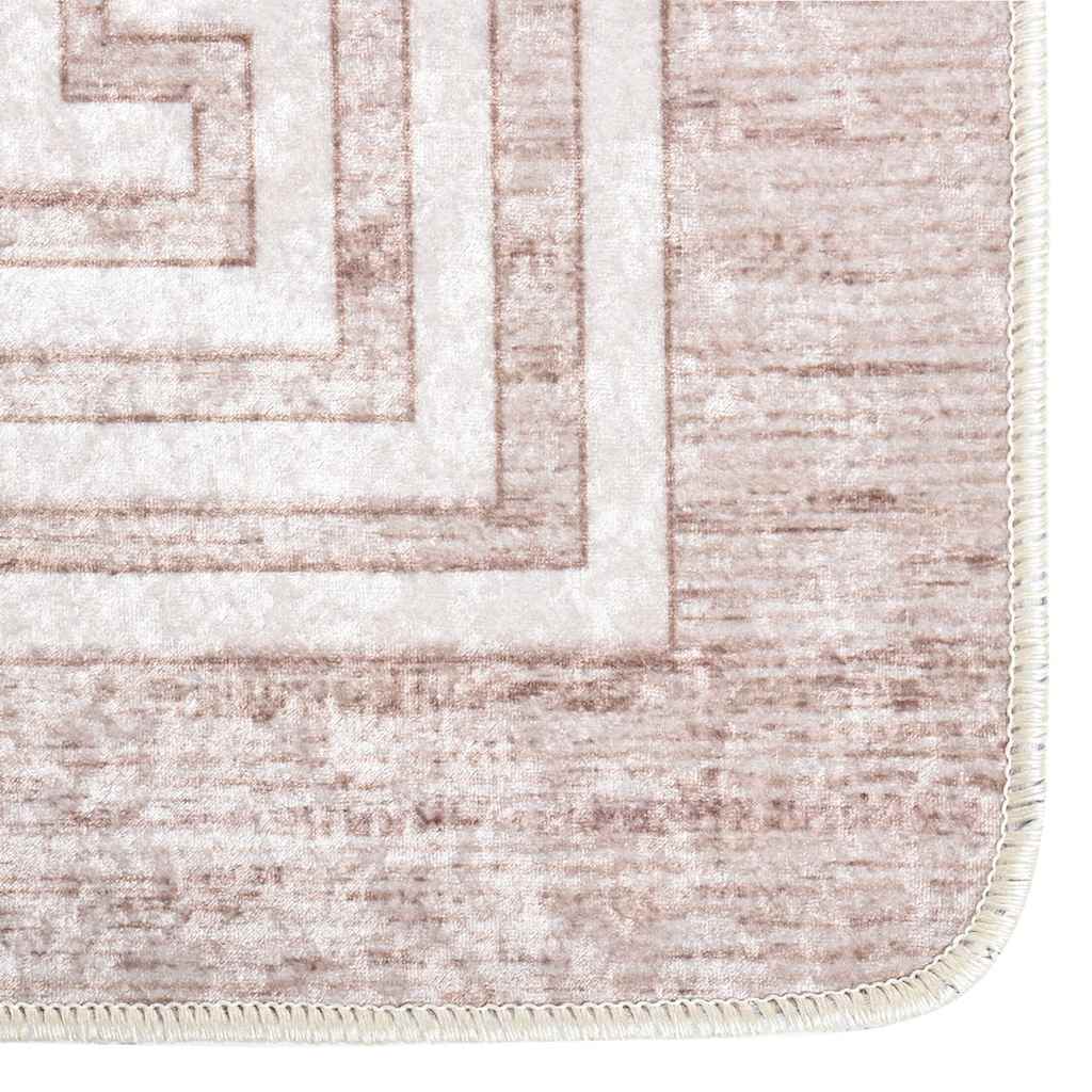 Tapis Lavable Beige 190x300 cm Antidérapant