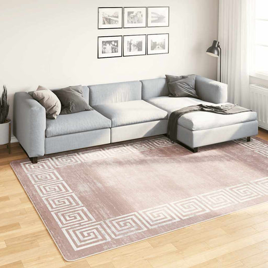 Washable Carpet Beige 190x300 cm Non-Slip