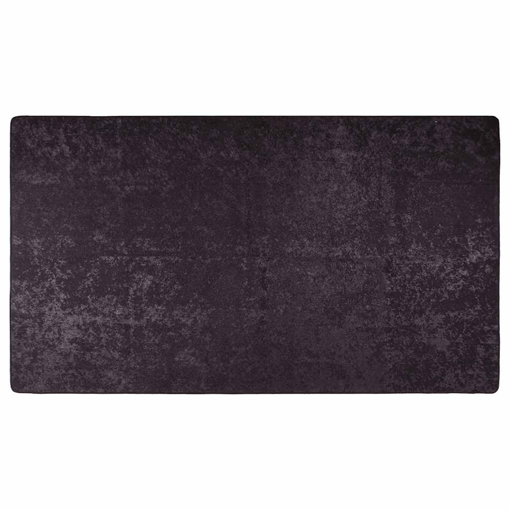 Teppich Waschbar 190x300 cm Anthrazit Rutschfest