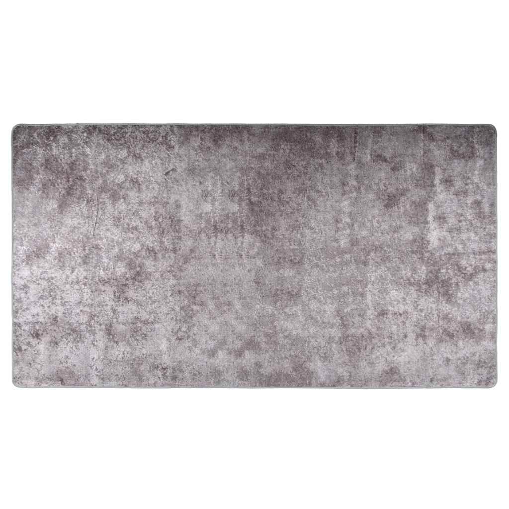 Washable Grey Rug 190x300 cm Non-Slip