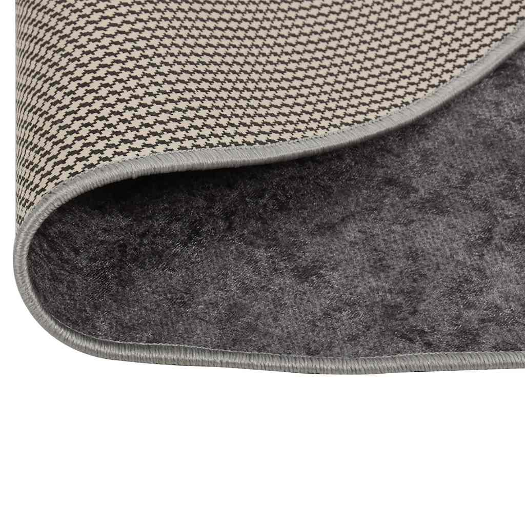 Washable Rug Grey φ120 cm Non-Slip