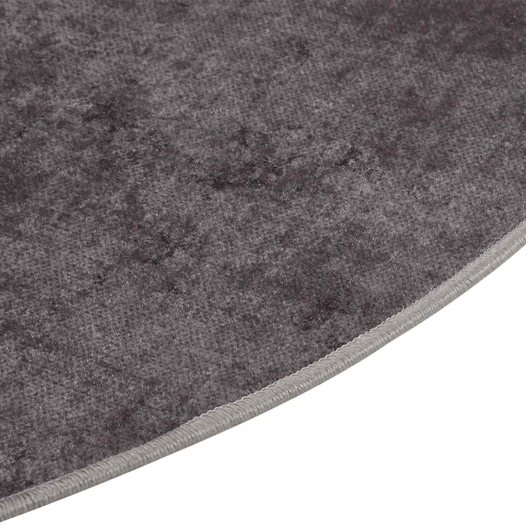 Washable Rug Grey φ120 cm Non-Slip