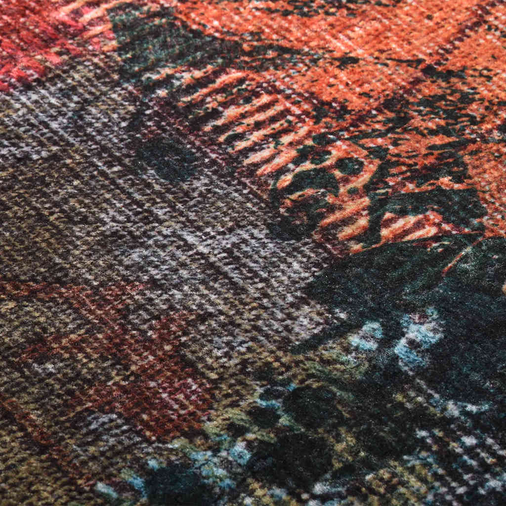 Washable Patchwork Multi-Colored Rug 120x180 cm Non-Slip