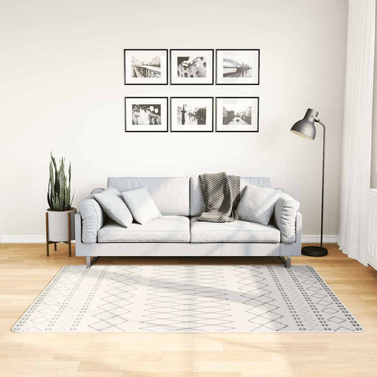 Washable Rug Black and White 120x180 cm Non-Slip