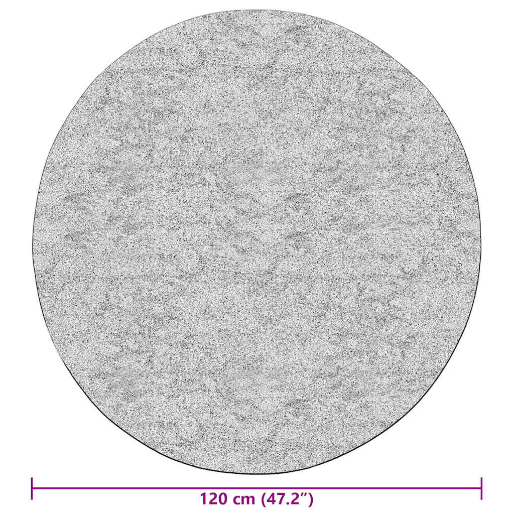 Teppich Waschbar Schwarz und Weiß φ120 cm Rutschfest