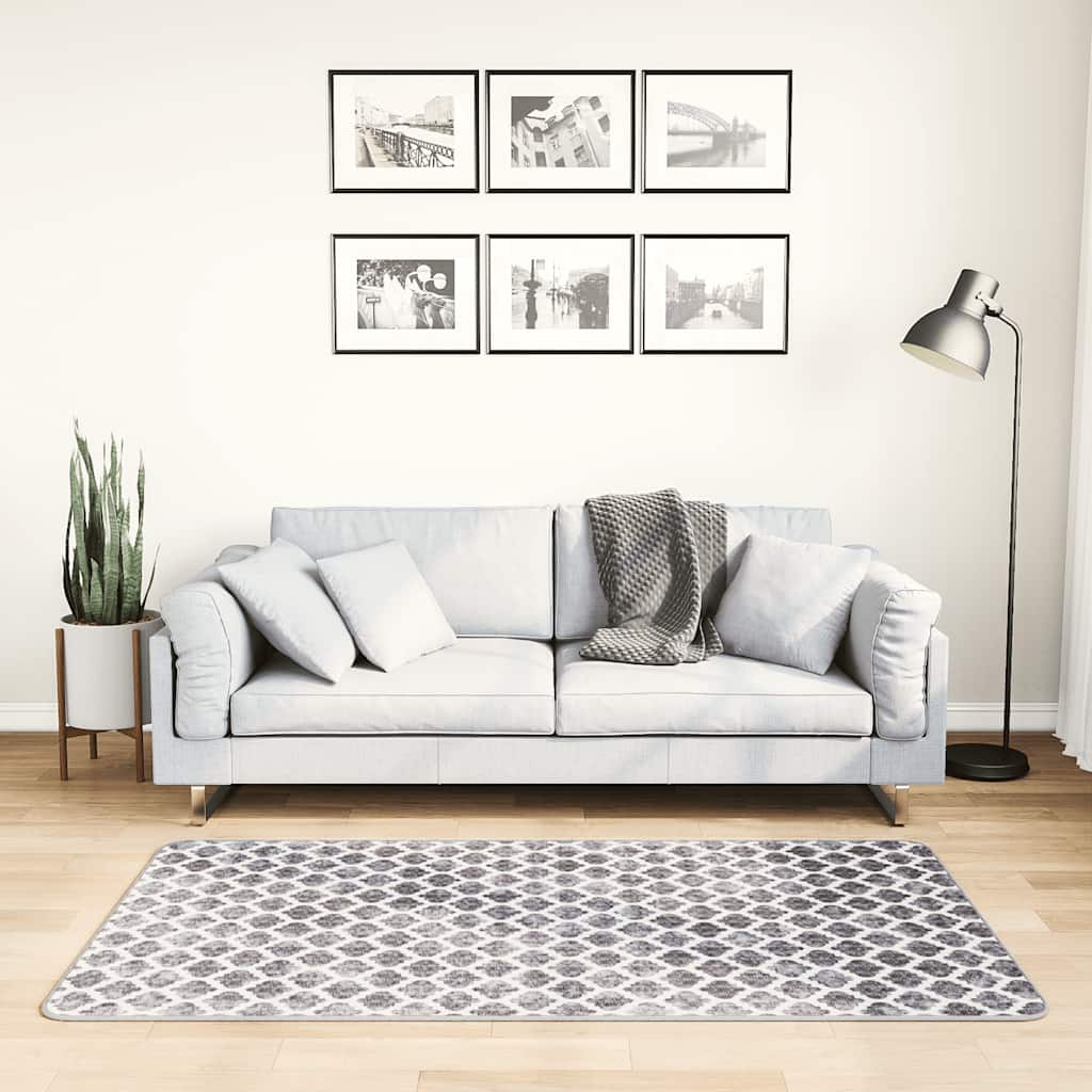 Tapis Lavable 80x150 cm Multicolore Antidérapant