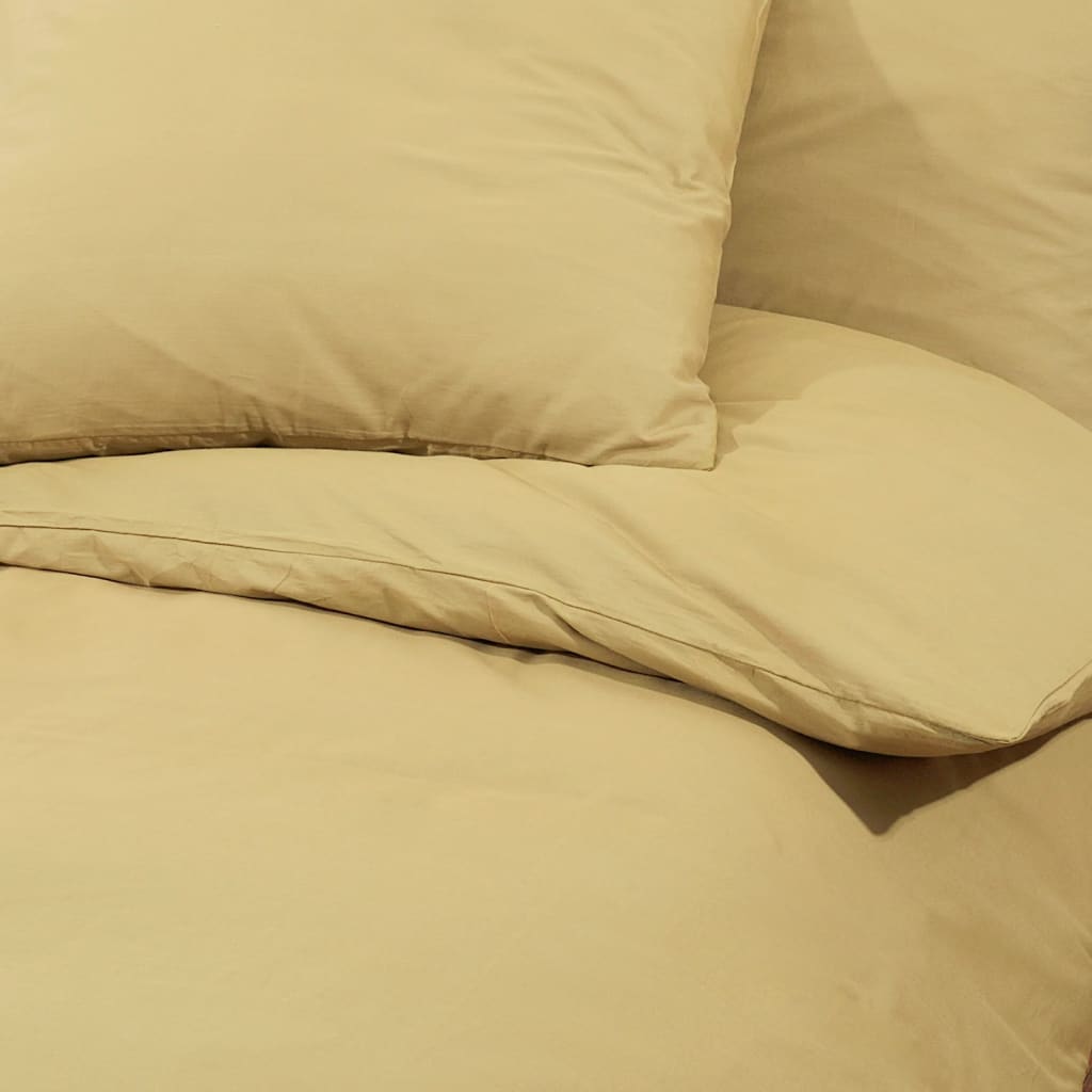 Parure de lit Taupe 135x200 cm Microfibre légère