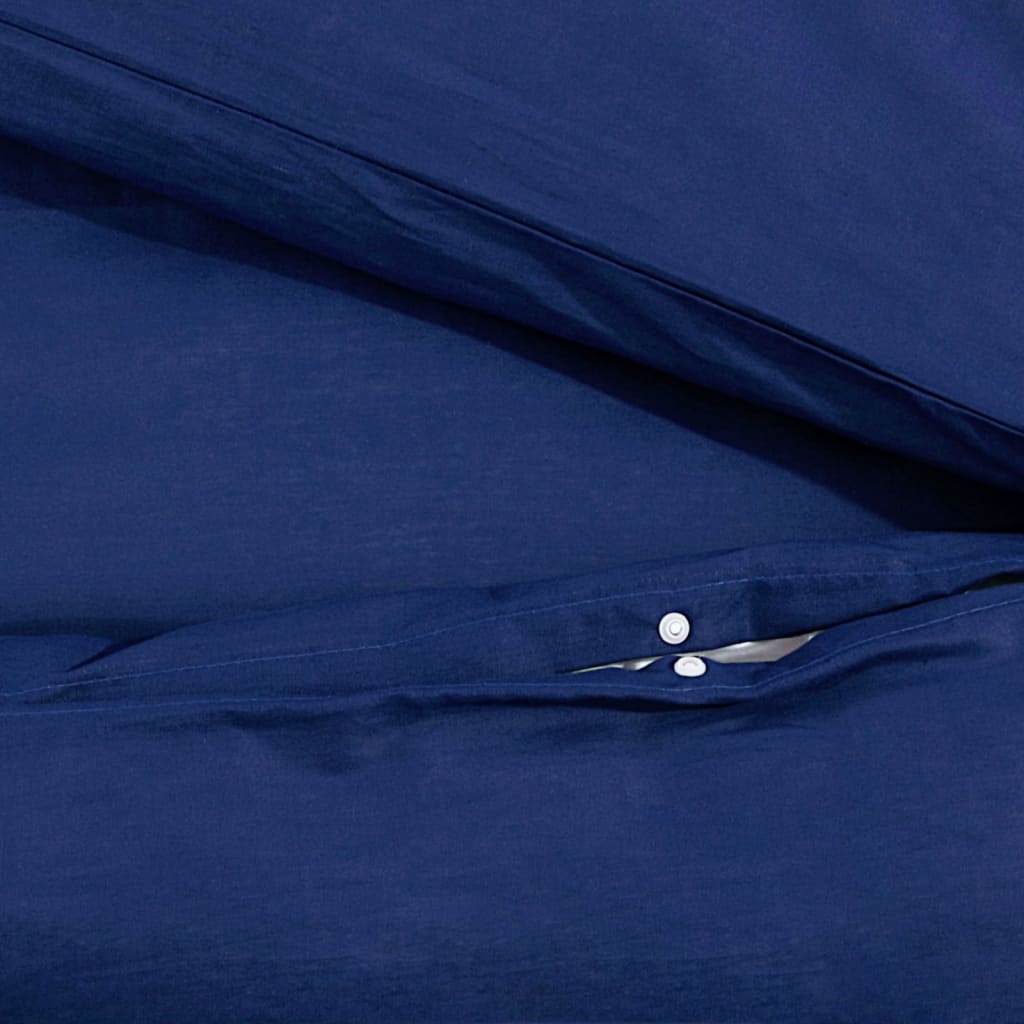 Parure de lit bleu marine 200x200 cm Microfibre légère