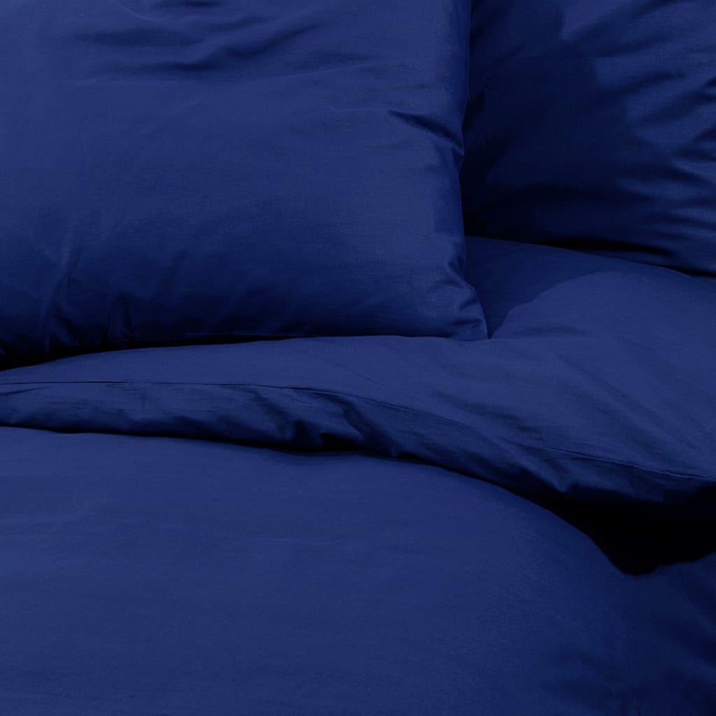 Parure de lit bleu marine 200x220 cm microfibre légère
