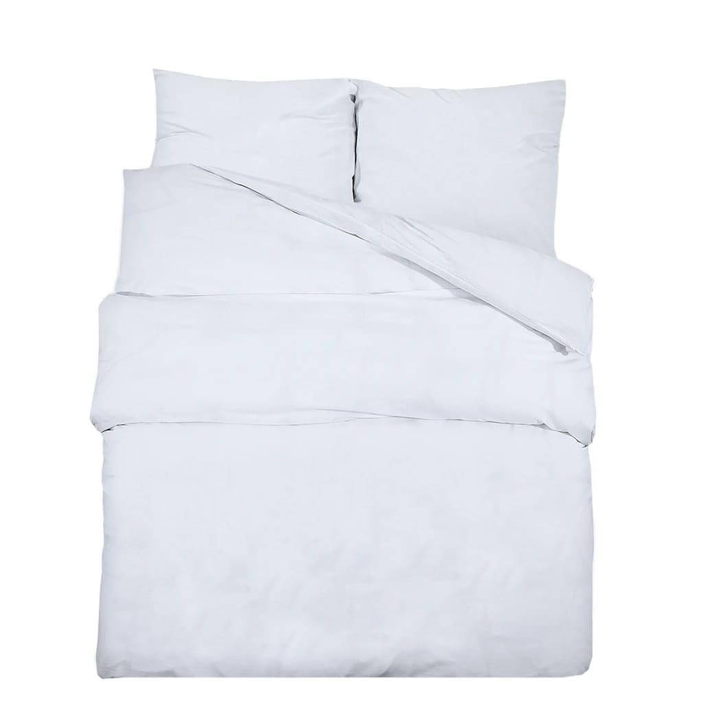 Parure de lit blanche 240x220 cm coton