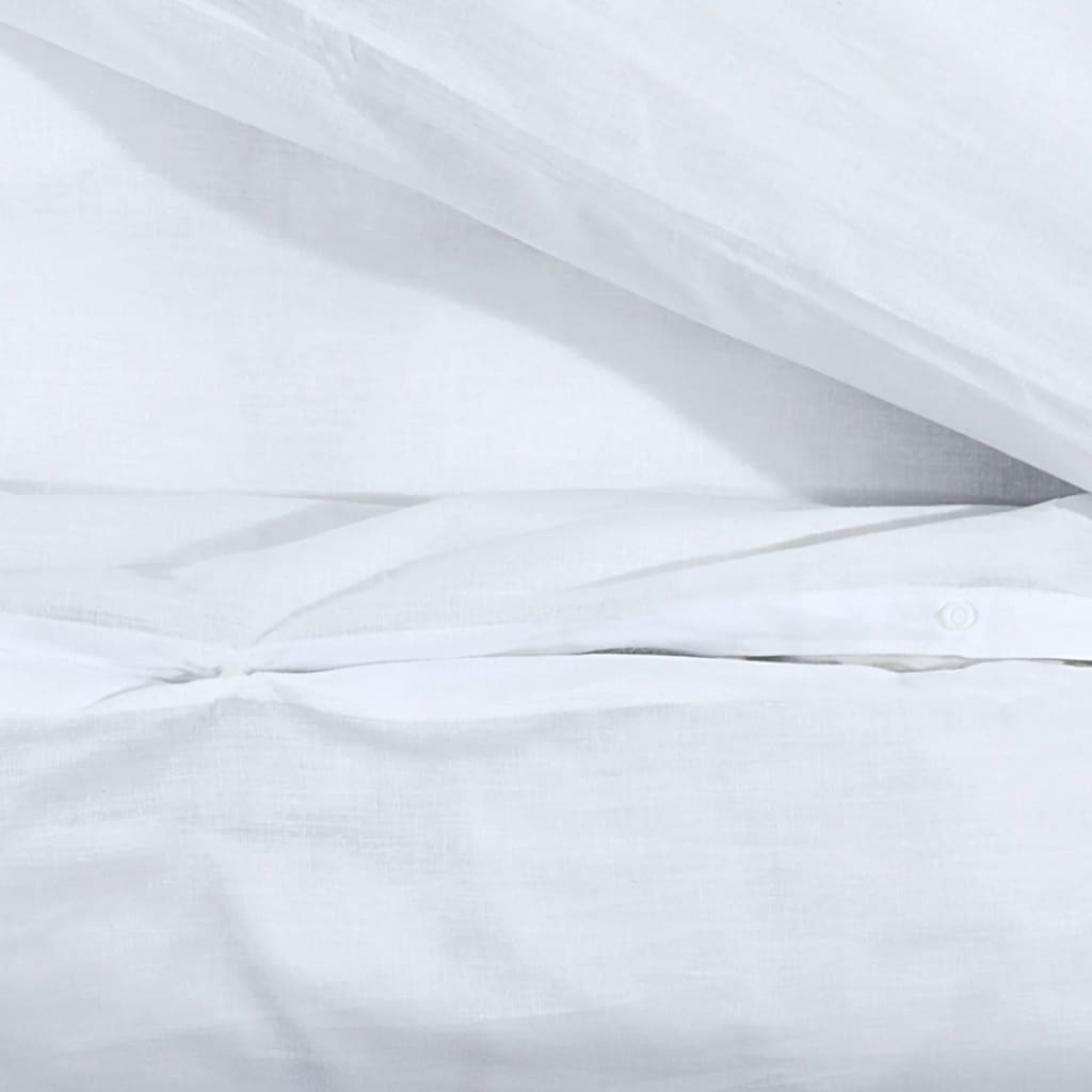 Parure de lit blanche 240x220 cm coton