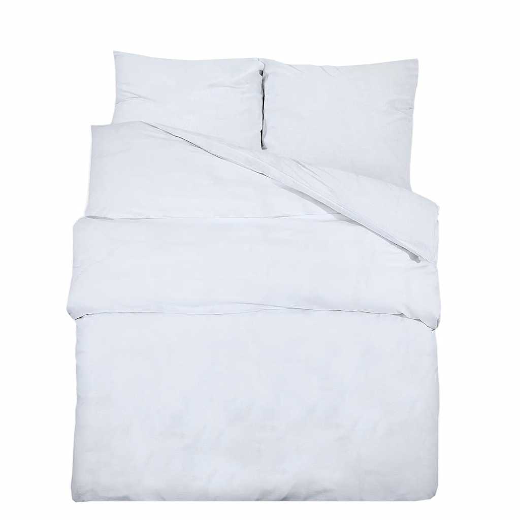 Bedding Set White 155x220 cm Cotton
