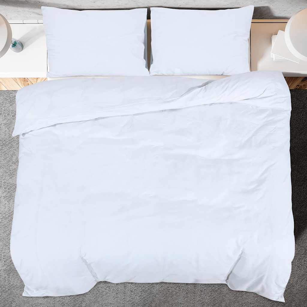 Bedding Set White 155x220 cm Cotton