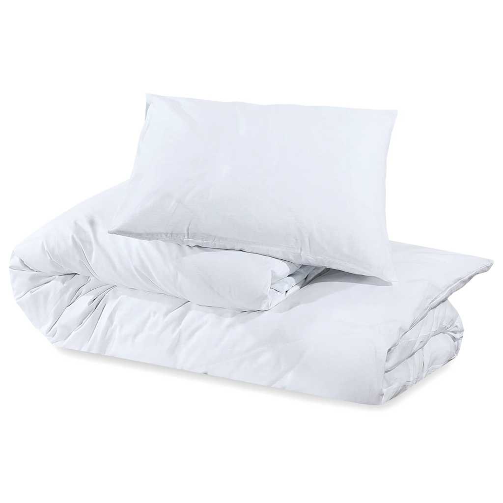 Bedding Set White 155x220 cm Cotton