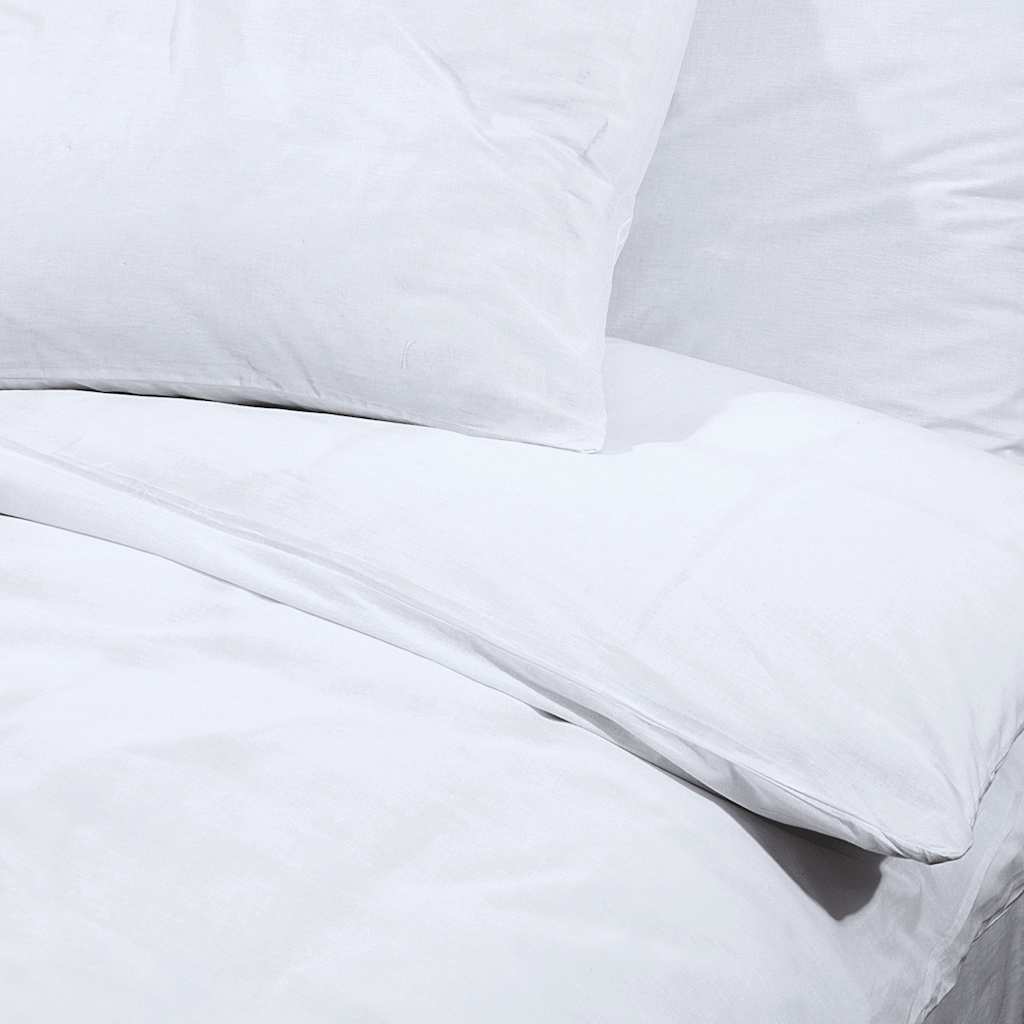 Bedding Set White 155x220 cm Cotton