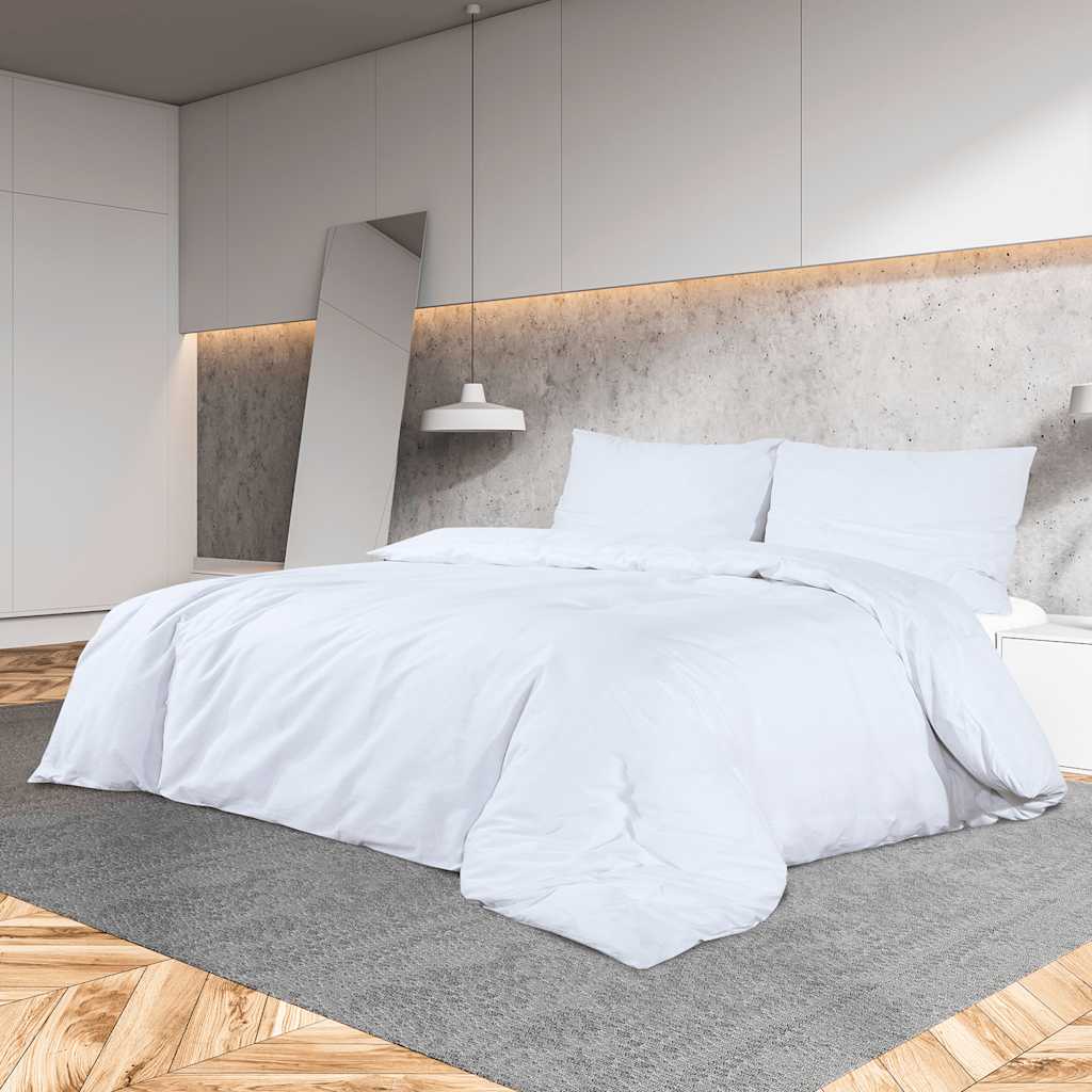 Bedding Set White 155x220 cm Cotton