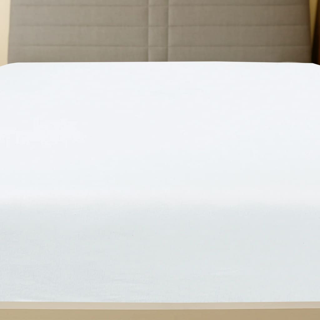 Drap-housse jersey blanc 100x200 cm coton