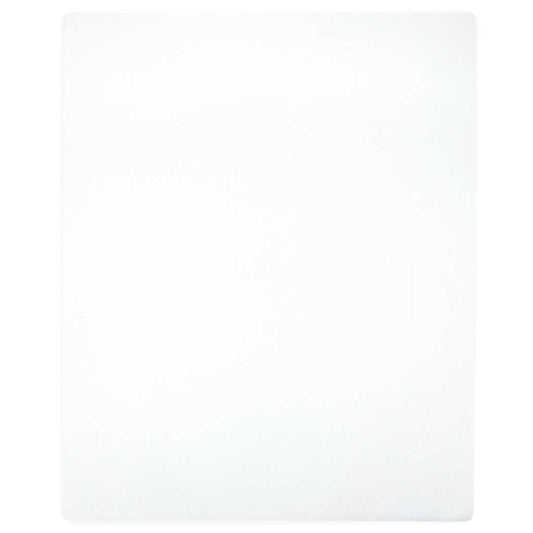 Spannbettlaken Jersey Weiß 160x200 cm Baumwolle