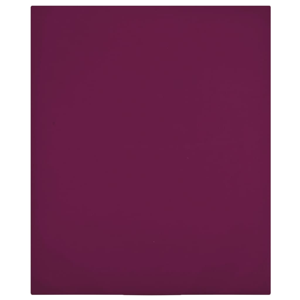 Drap-housse Jersey Rouge Bordeaux 100x200 cm Coton