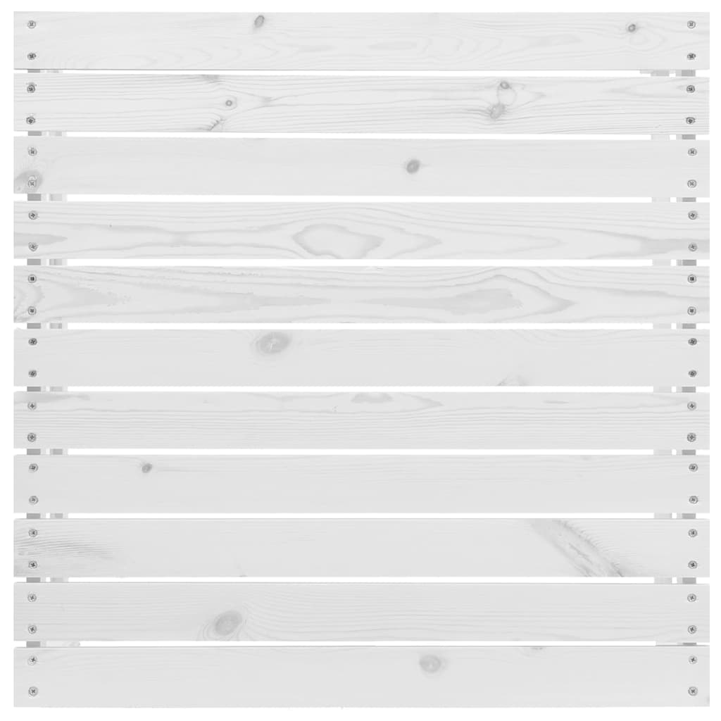 3-tlg. Garten-Lounge-Set Massivholz Kiefer Weiß