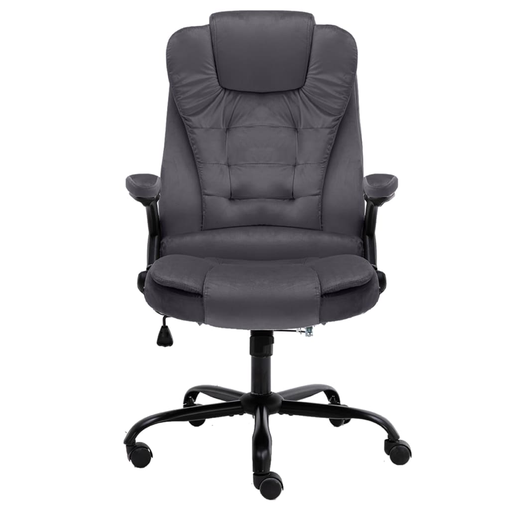 Fauteuil de bureau Gris foncé Velours