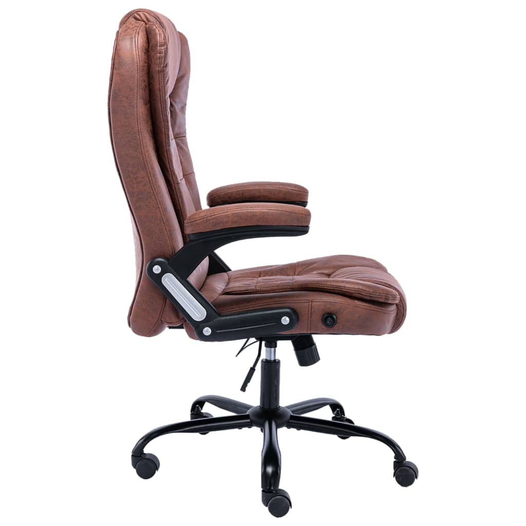 Office chair Light brown suede look