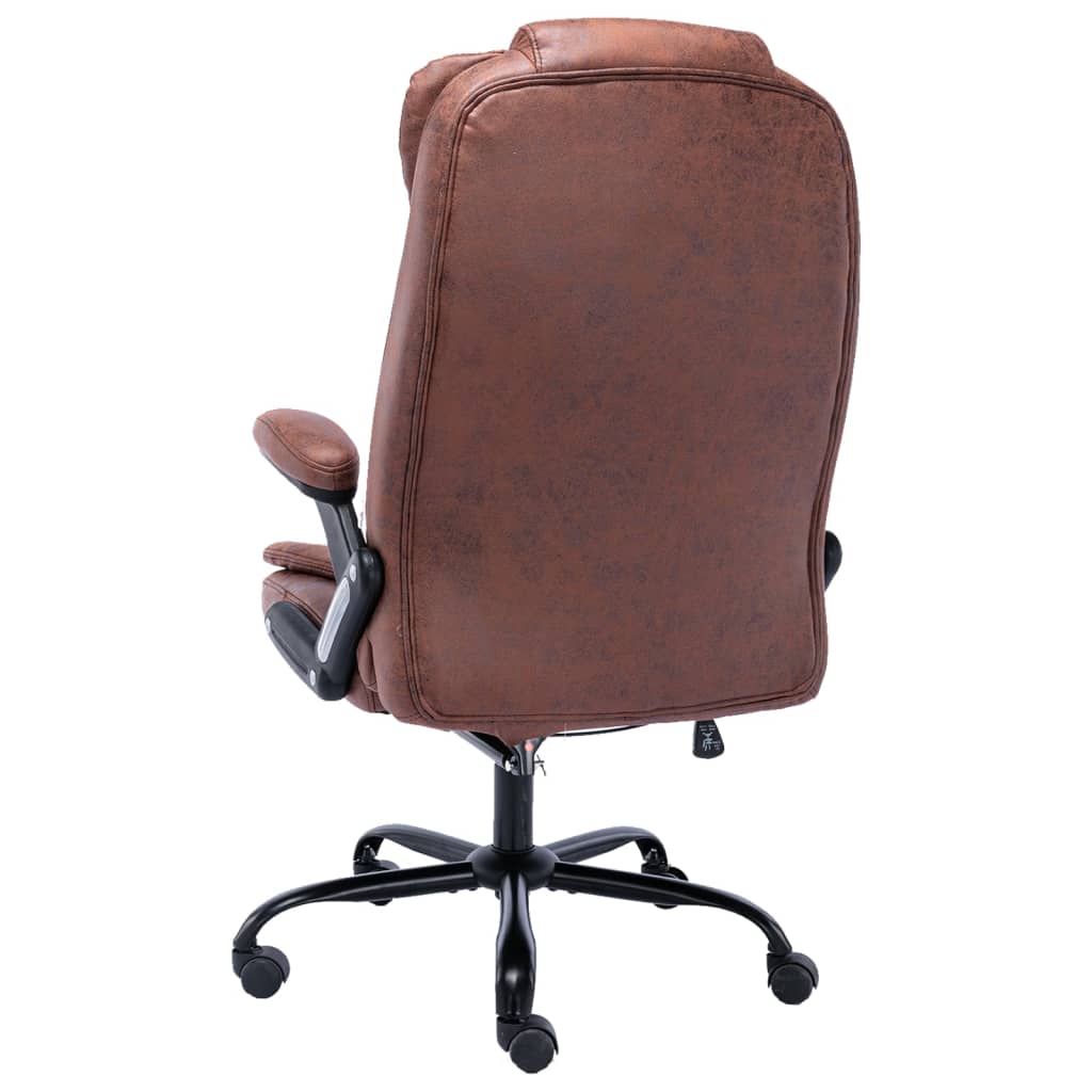 Office chair Light brown suede look