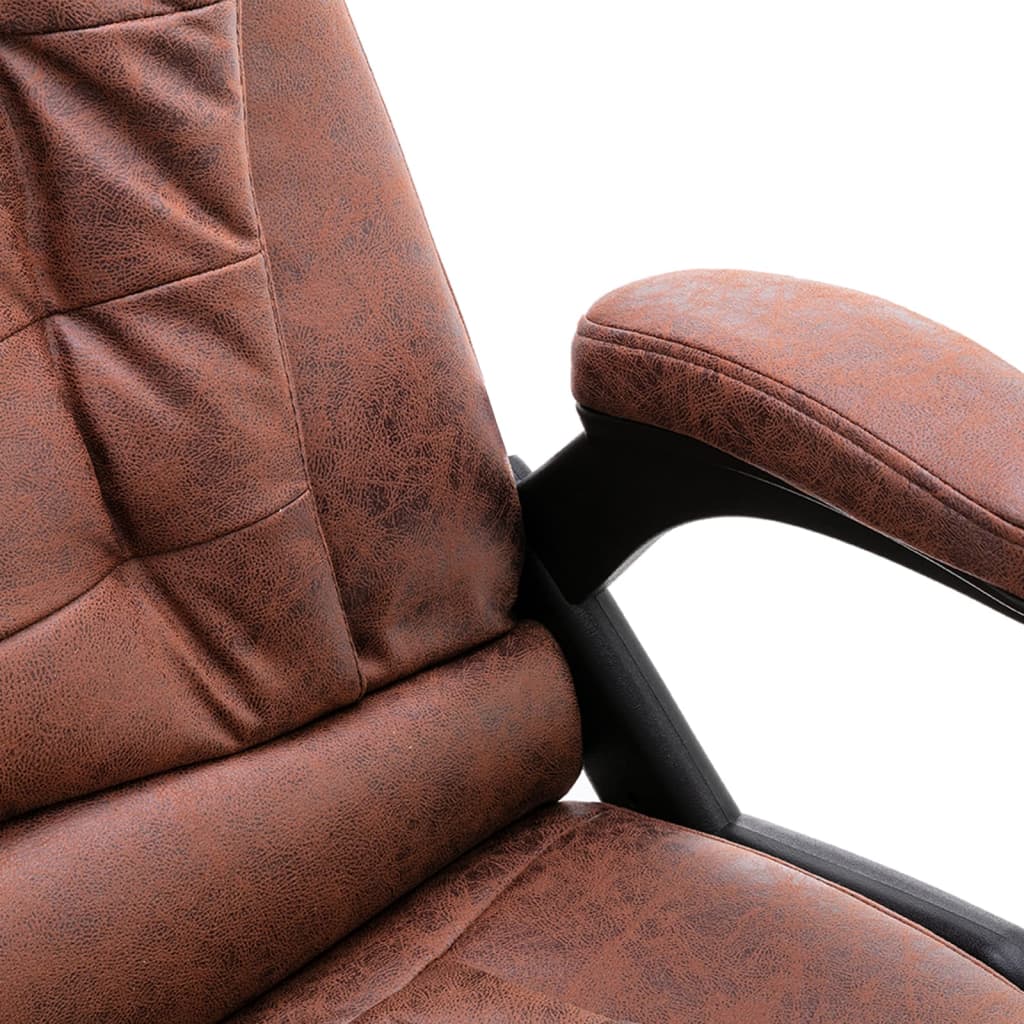 Office chair Light brown suede look