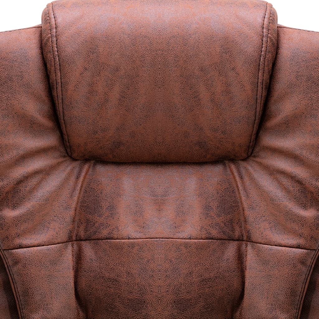 Office chair Light brown suede look