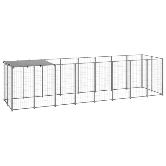 Hundezwinger Silbern 4,84 m² Stahl