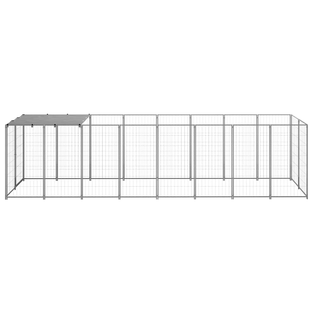 Hundezwinger Silbern 4,84 m² Stahl