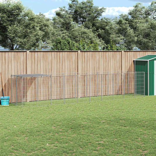 Hundezwinger Silbern 6,05 m² Stahl