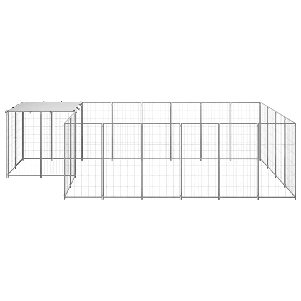 Hundezwinger Silbern 8,47 m² Stahl