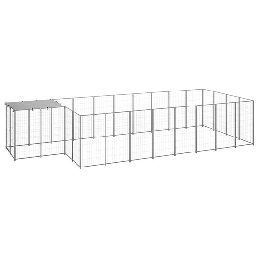 Hundezwinger Silbern 10,89 m² Stahl