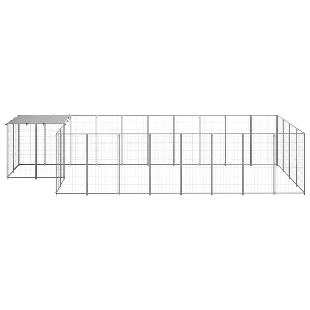 Hundezwinger Silbern 10,89 m² Stahl