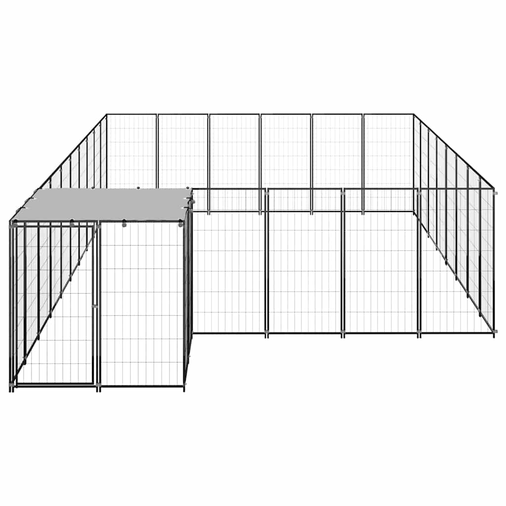 Hundezwinger Schwarz 15,73 m² Stahl